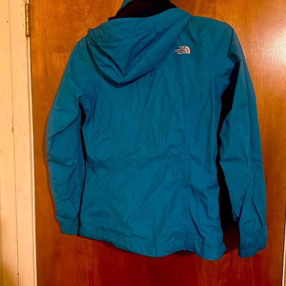 The North Face Women’s Jacket Rain Waterproof Windbreaker Teal M/M - Picture 6 of 8